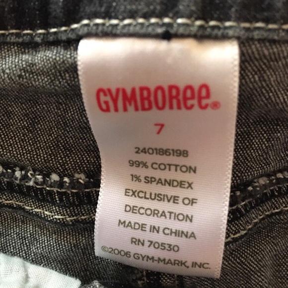 Gymboree 3 pc Imaginary Friends Panda Green Top & Black Denim Jeans & Pink Socks - Picture 8 of 10